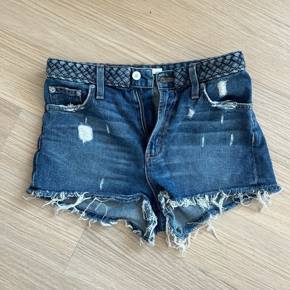 Distressed Denim Women Shorts